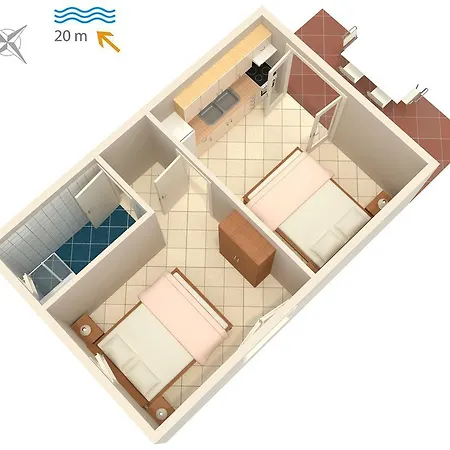 Apartment Bilo 4168c *
